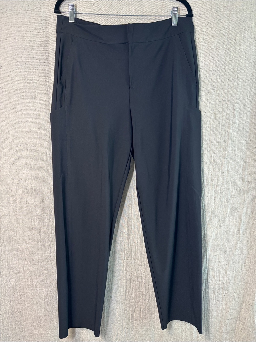 Athleta Black Straight-Leg Travel Pants